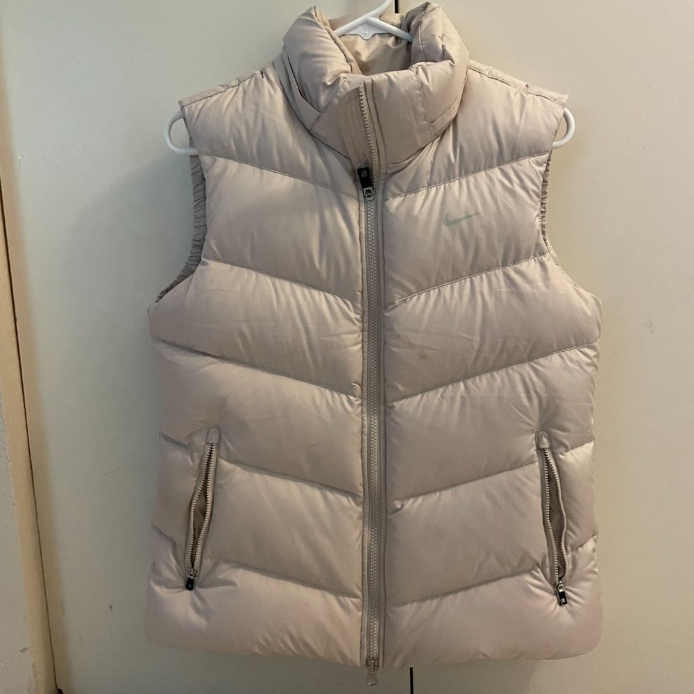 Women’s Nike Off White/Cream Puffer Vest